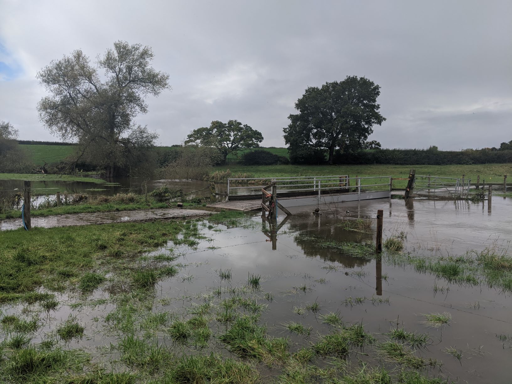 High water on the Weaver, October 6th